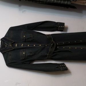 MODA vintage Victoria's secret blue jeans dress in size 10